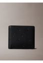 Billetera Negra Plegable Con Estampado En Relieve Calvin Klein de Calvin Klein