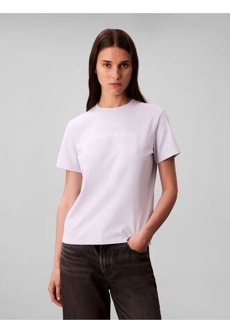 Camiseta Blanca Clásica Con Logo Estampado Calvin Klein Calvin Klein