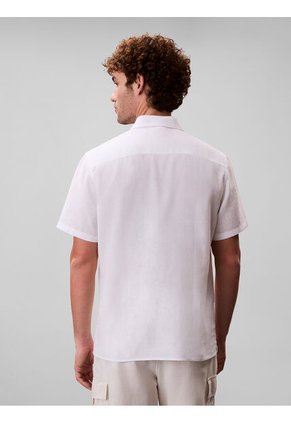 Camisa Blanca Clásica De Manga Corta Calvin Klein