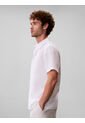 Camisa Blanca Clásica De Manga Corta Calvin Klein de Calvin Klein