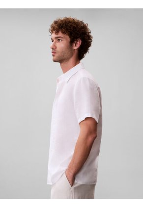 Camisa Blanca Clásica De Manga Corta Calvin Klein