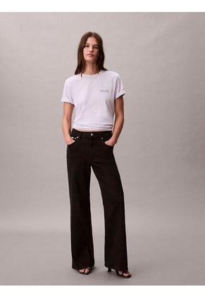 Camiseta Blanca Clásica Con Logo Estampado Calvin Klein