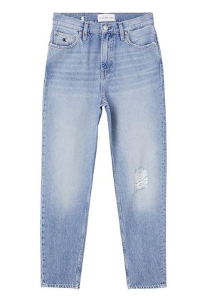 Jeans Celeste Con Logo Bordado Para Mujer Calvin Klein