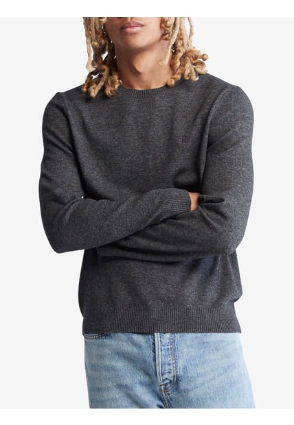 Saco Gris Clasico Con Logo Para Hombre Calvin Klein