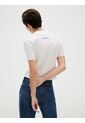 Top Blanco Tipo Polo Cropped De Punto Liso Calvin Klein de Calvin Klein
