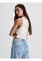 Camiseta Sin Mangas Fruncida Tie Dye Para Mujer Calvin Klein de Calvin Klein