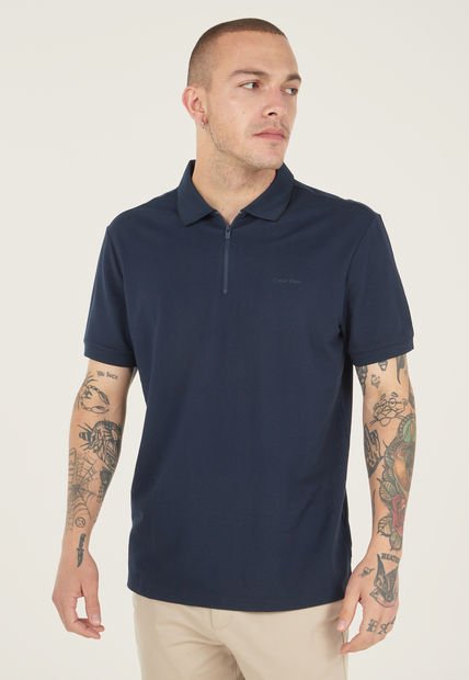 Polo Azul Navy-Negro Calvin Klein