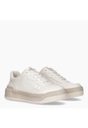 Tenis Blanco Low Cut Con Cordones Para Niñas Calvin Klein