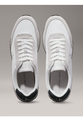 Tenis Blanco Retro Runner De Ante Calvin Klein