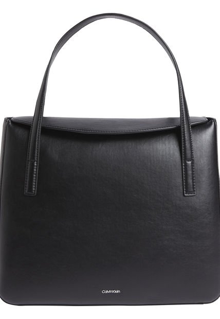 Bolso Negro Shopper Soft Sculpt Calvin Klein