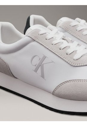 Tenis Blanco Retro Runner De Ante Calvin Klein