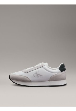 Tenis Blanco Retro Runner De Ante Calvin Klein
