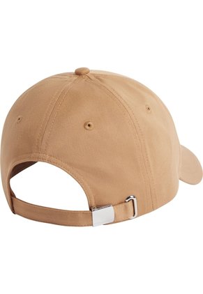Gorra Beige Con Monograma Bordado Calvin Klein