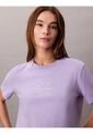Camiseta Rosa Clásica Con Monograma Metalizado Calvin Klein de Calvin Klein