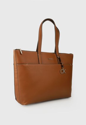 Bolso Café-Dorado Calvin Klein
