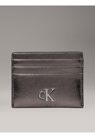 Tarjetero Gris Con Acabado Metálico Calvin Klein Calvin Klein