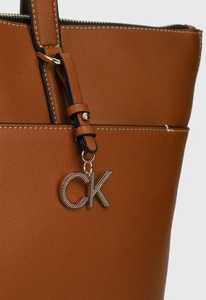 Bolso Café-Dorado Calvin Klein