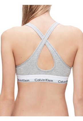 Brassier Gris De Algodón Para Mujer Calvin Klein