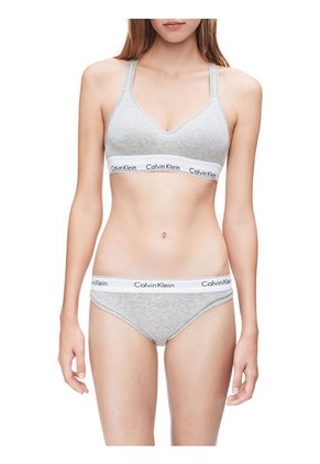 Brassier Gris De Algodón Para Mujer Calvin Klein