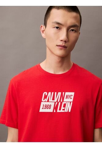 Camiseta Roja Sport Logo Easy Crewneck Calvin Klein Calvin Klein
