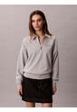 Saco Gris De Tejido French Terry Con Cremallera Calvin Klein de Calvin Klein