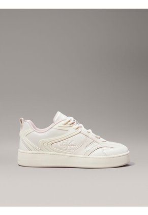 Tenis Blanco Basket De Lona Alta Calvin Klein
