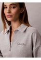 Saco Gris De Tejido French Terry Con Cremallera Calvin Klein de Calvin Klein