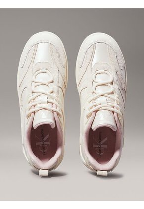 Tenis Blanco Basket De Lona Alta Calvin Klein