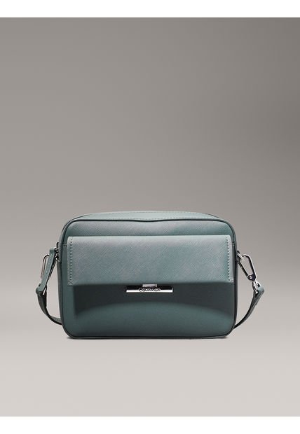 Bolso Verde Cruzado Saffiano Calvin Klein