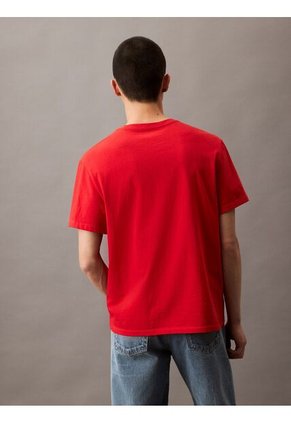 Camiseta Roja Sport Logo Easy Crewneck Calvin Klein