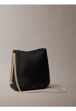 Bolso Negro Tipo Silla Con Cadena Calvin Klein