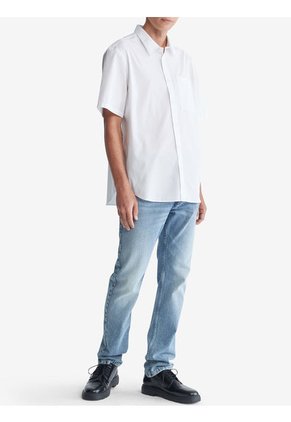 Camisa Blanca Sencilla Y Solida Calvin Klein