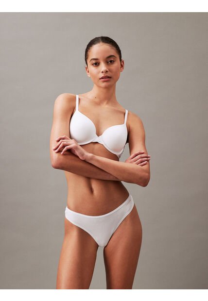 Tanga Blanca De Talle Bajo - Ideal Cotton Calvin Klein