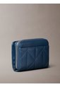 Billetera Azul Acolchada Con Cierre Alrededor Calvin Klein de Calvin Klein