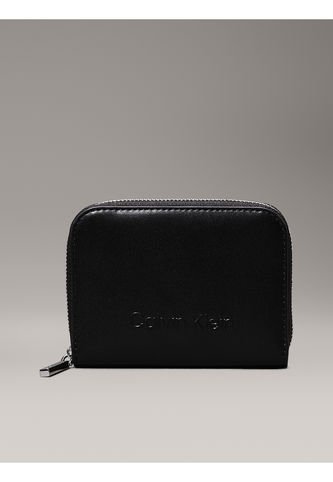 Billetera Negra Con Cremallera En El Contorno Con RFID Calvin Klein Calvin Klein