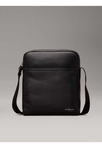 Bolso Negro Reporter Suave Con Monograma Calvin Klein Calvin Klein