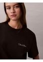 Camiseta Negra Clásica Con Logo Estampado Calvin Klein de Calvin Klein