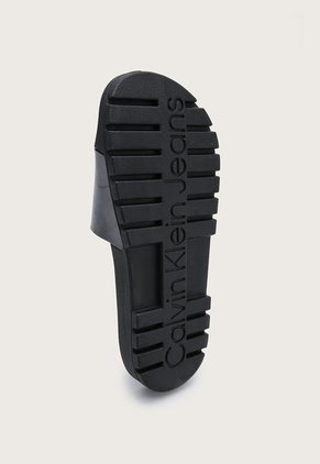 Playera Negro-Blanco Calvin Klein Monogram Rubber