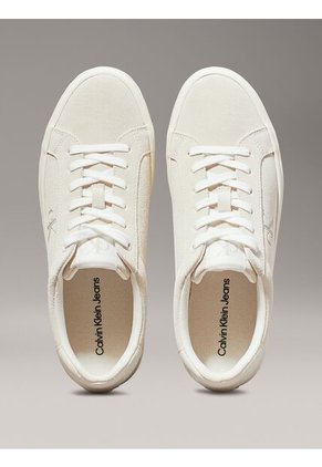 Tenis Blanco De Ante De Plataforma Calvin Klein