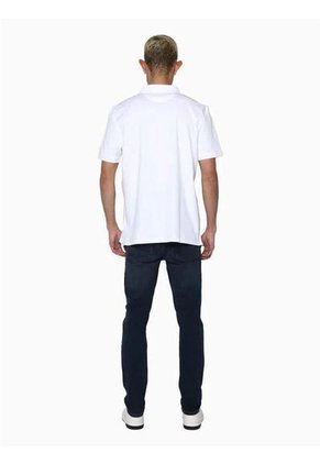Polo Blanco Clasica Con Logo Calvin Klein