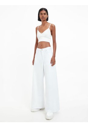 Top De Top De Jersey De Punto Milano Blanco Calvin Klein