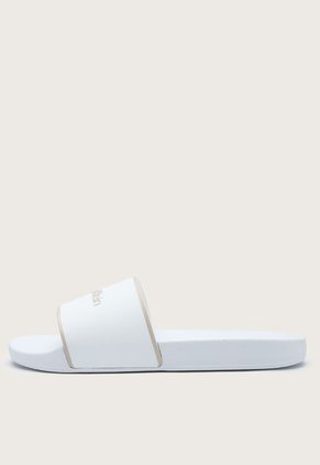 Playera Blanco-Beige Calvin Klein Rubber Pool Slide