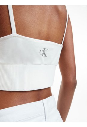 Top De Top De Jersey De Punto Milano Blanco Calvin Klein