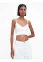 Top De Top De Jersey De Punto Milano Blanco Calvin Klein de Calvin Klein