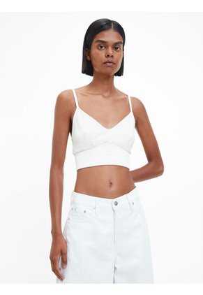 Top De Top De Jersey De Punto Milano Blanco Calvin Klein
