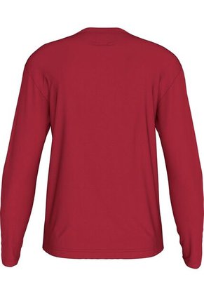 Camiseta Roja Manga Larga Con Logotipo Calvin Klein