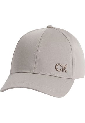 Gorra Gris Con Monograma Bordado Calvin Klein