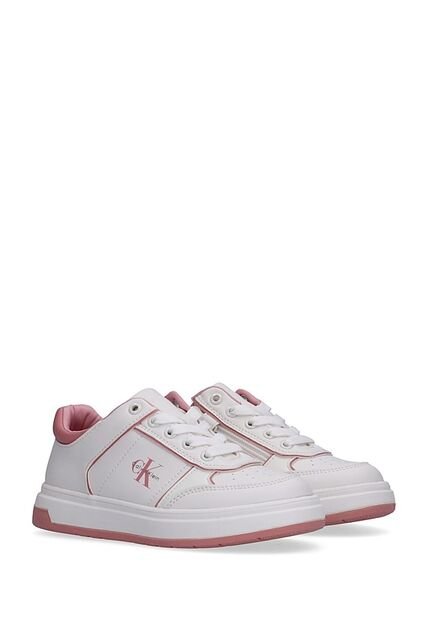 Tenis Blanco De Corte Bajo Con Cordones Calvin Klein