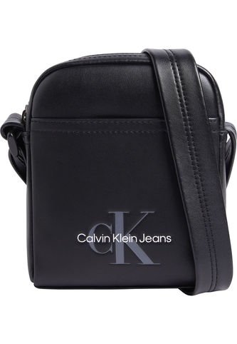 Bolso Negro Reporter Con Monograma Calvin Klein Calvin Klein