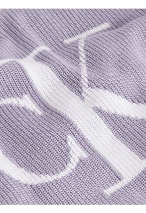 Saco De Algodón Orgánico Holgado Con Logo Mujer Morado Calvin Klein